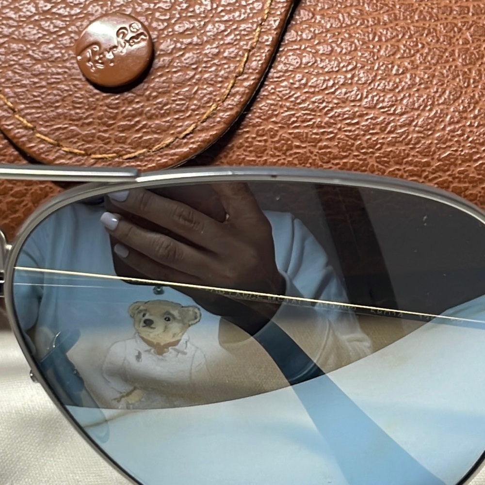 Ray-Ban Aviator Polarized Mirror Sunglasses RB3025 - Picture 8 of 13